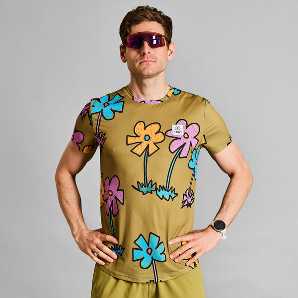 SAYSKY Flower Combat T-shirt T-SHIRTS 1017 - YELLOW
