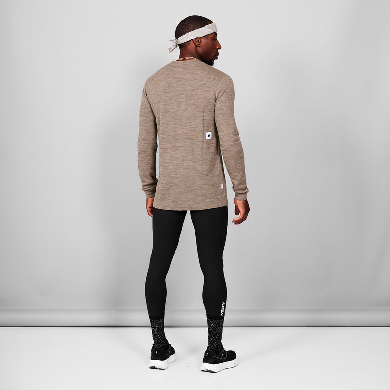 Saysky Merino 195 Blaze Long Sleeve Brown 7005 MMRLS41C7005