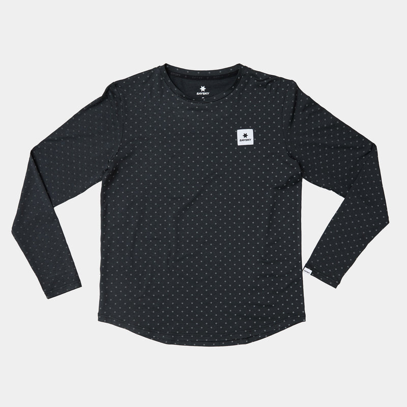 Saysky Reflective Polka Pace Long sleeve Black Reflective Polka 1018 MMRLS02C1018