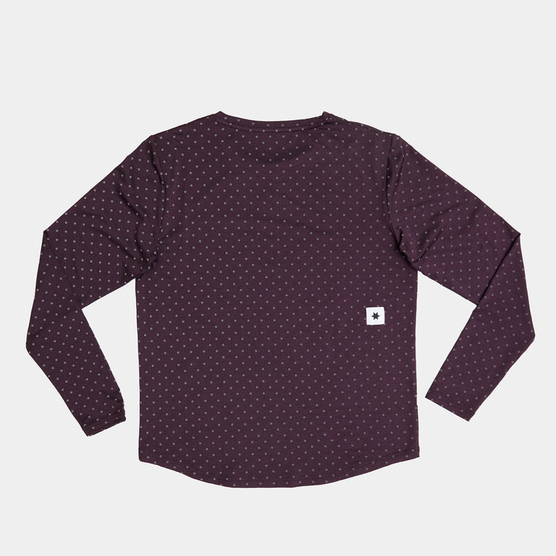 Saysky Reflective Polka Pace Long Sleeve Purple 703 MMRLS02C1022