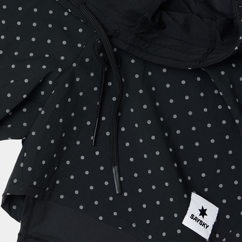 Saysky Reflective Polka 2 In 1 Pace Shorts 5" Black Reflective Polka 1018 MMRSH01C1018