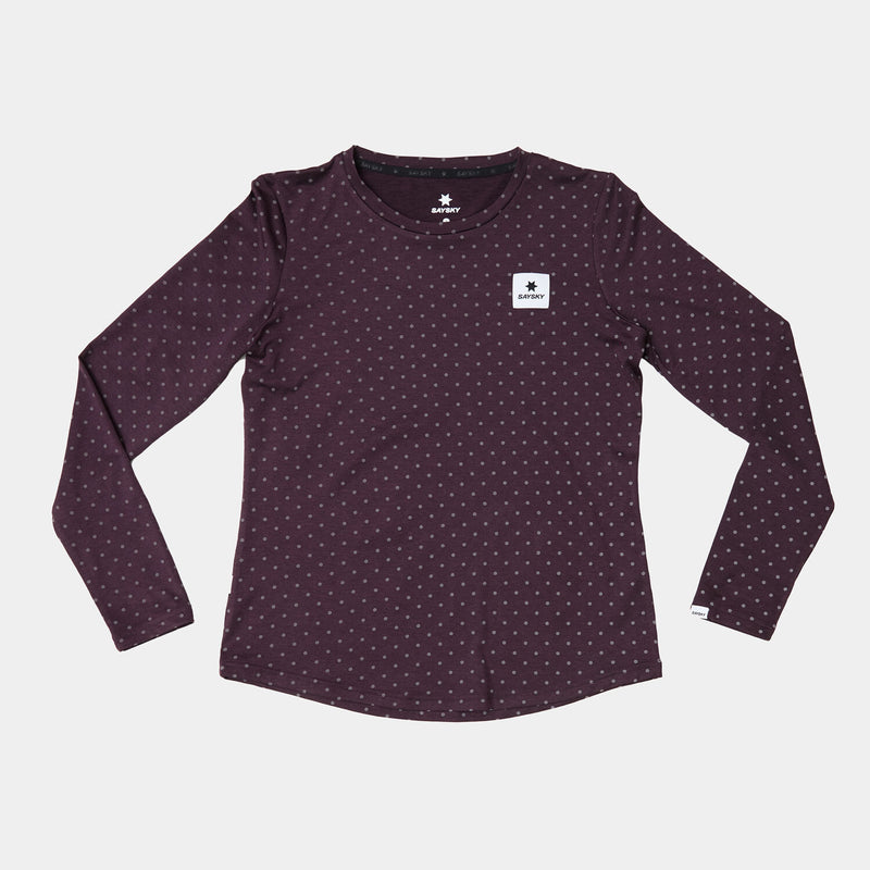 Saysky Reflective Polka Pace Long sleeve Purple 703 MWRLS01C1022
