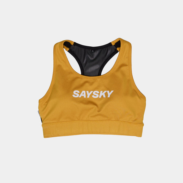 Saysky Logo Combat Sports Bra Yellow 401 NWRSB30C412
