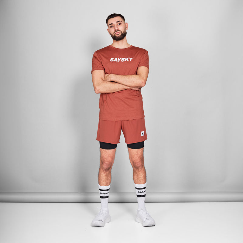 Saysky Logo Pace T-Shirt Red 5006 NMRSS20C5006