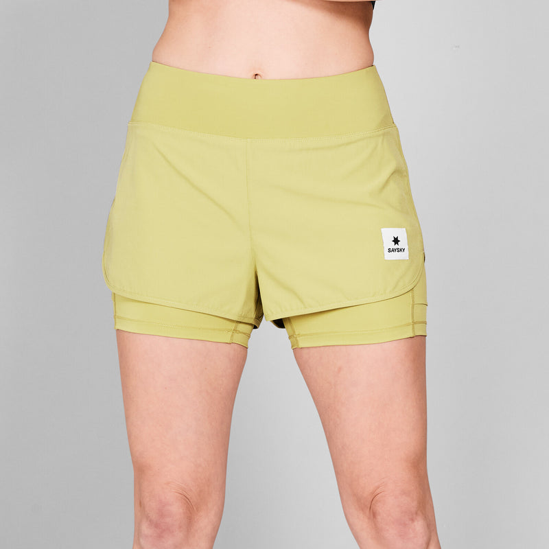 Saysky 2 in 1 Pace Shorts 3'' Green 301 NWRSH23C312