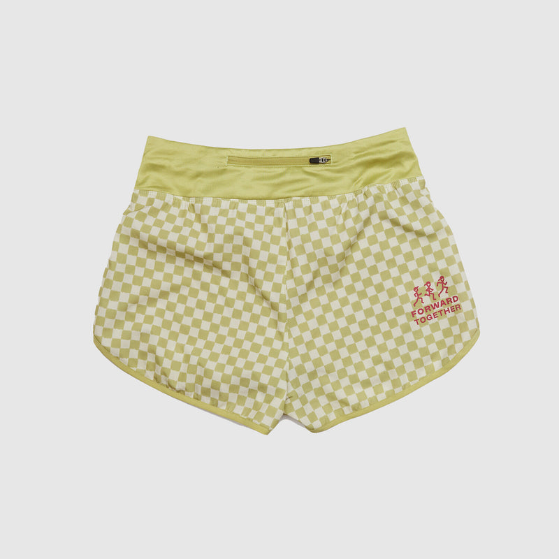 Saysky 2 in 1 Pace Shorts 3'' Green Checker 1034 NWRSH23C1034