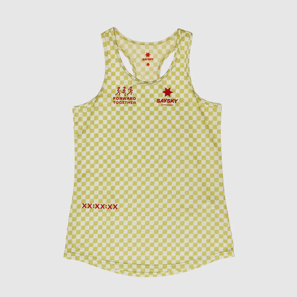 Saysky Checker Combat Singlet Green Checker 1034 NWRSI31C1034