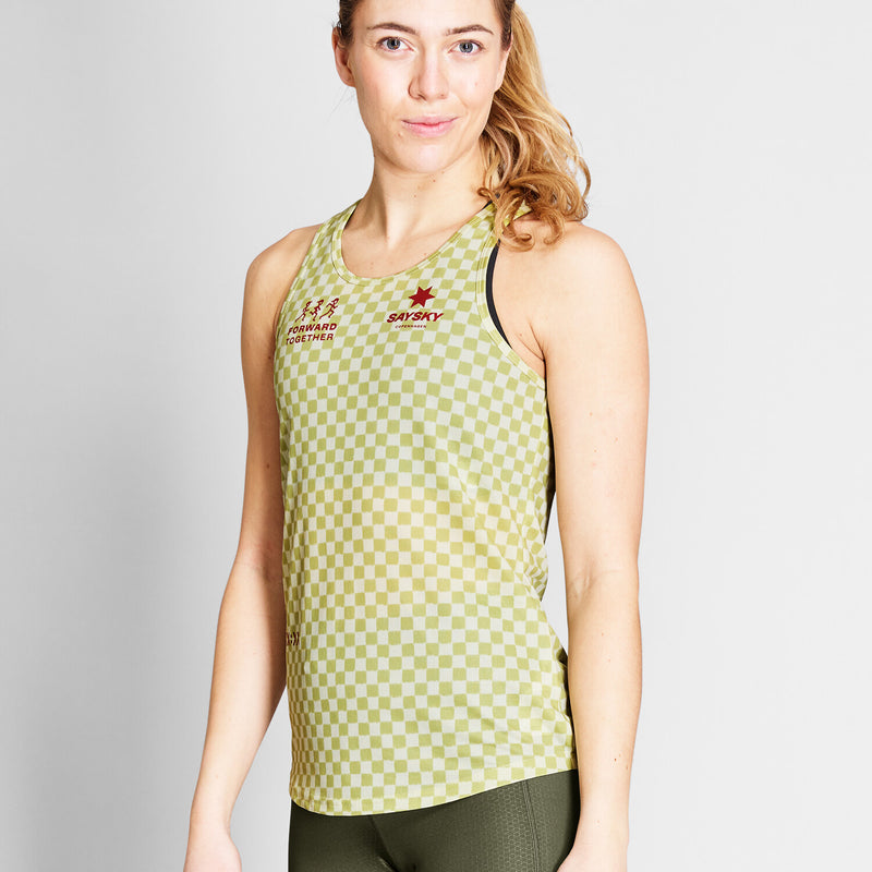 Saysky Checker Combat Singlet Green Checker 1034 NWRSI31C1034