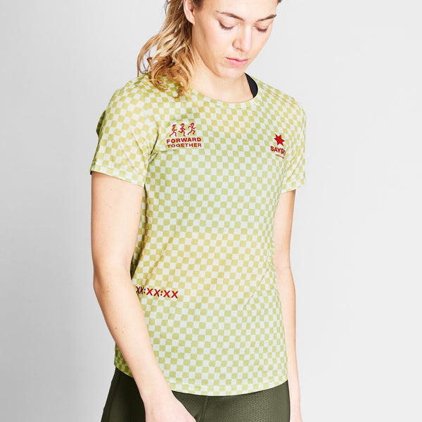 Saysky Checker Combat T-Shirt Green Checker 1034 NWRSS31C1034