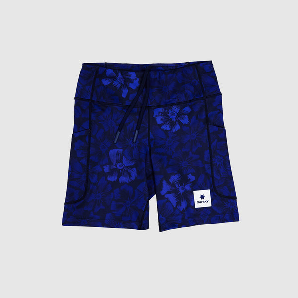 Saysky Flower Combat+ Short Tights 7" Blue Flower 1029 NWRST30C1029