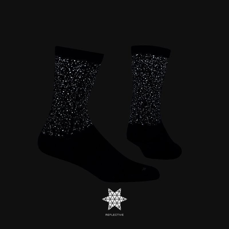 Saysky Combat Reflective High Socks Black 901 XUASO301C901
