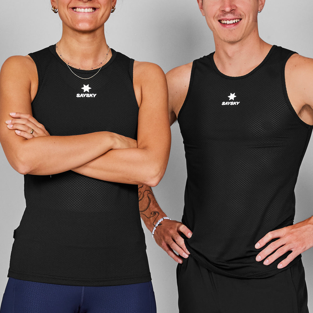 Mesh Base Layer Singlet Black