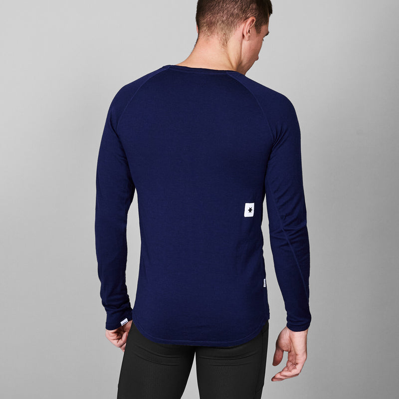 Saysky Merino 165 Base Layer Long Sleeve Blue 201 XMRLS40C201