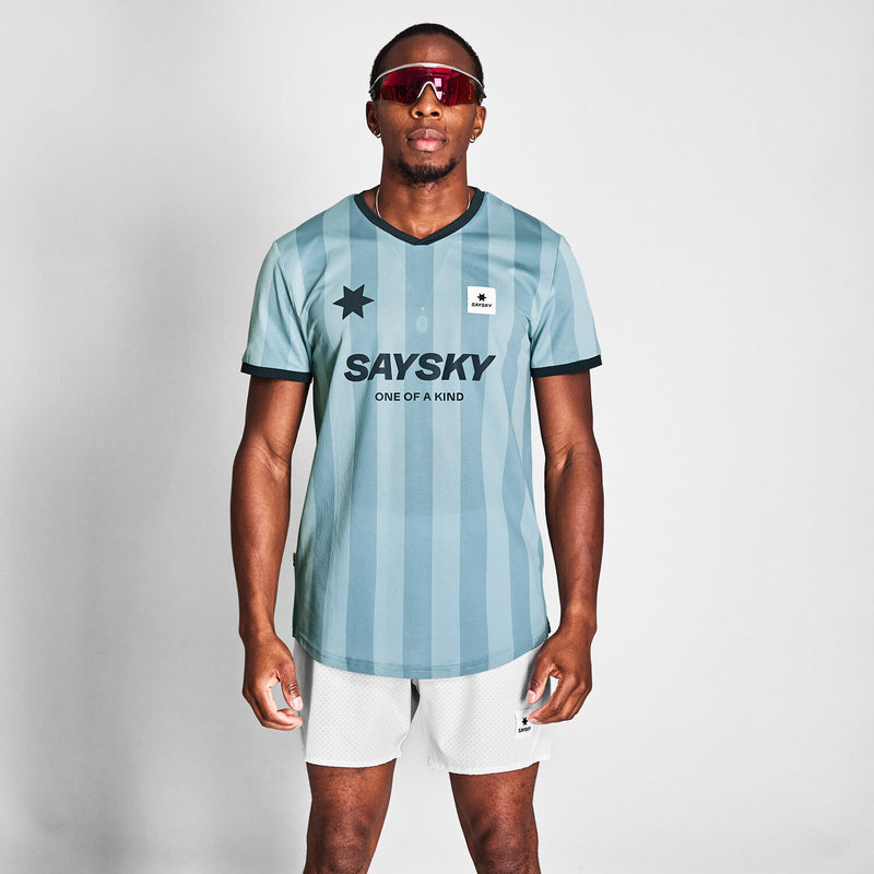 Saysky Combat T-shirt Blue Stripes 007 NMRSS31C007