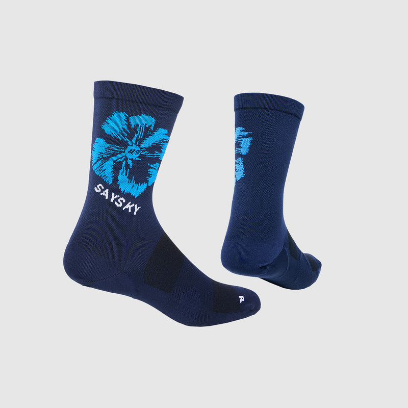 Saysky Combat High Socks Blue Flower 1029 NUASO201C1029