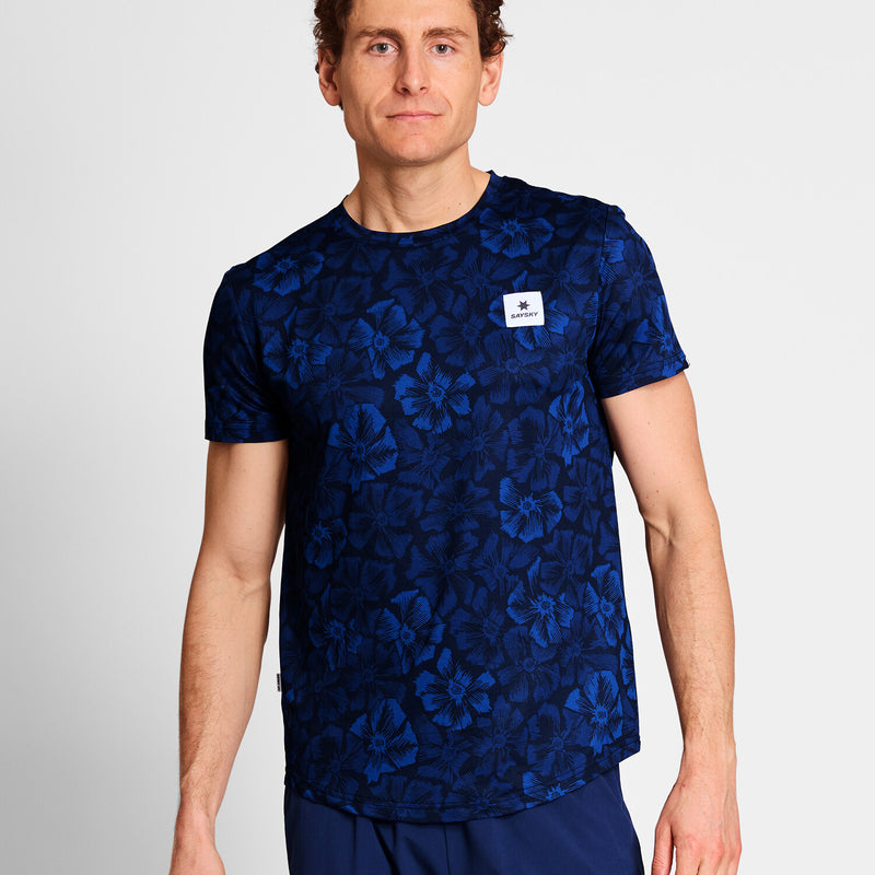Saysky Flower Combat T-Shirt Blue Flower 1029 NMRSS31C1029