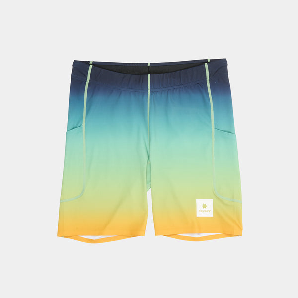 Saysky Drip Dye Combat+ Short Tights 7" Blue/Yellow/Green Drip Dye 1032 NMRST33C1032