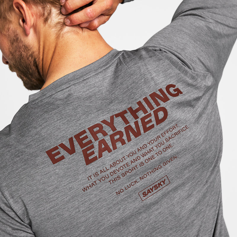 Saysky Statement Pace Long Sleeve Grey 6004 OMRLS22C6004