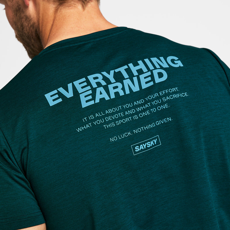 Saysky Statement Pace T-Shirt Green 3010 OMRSS21C3010
