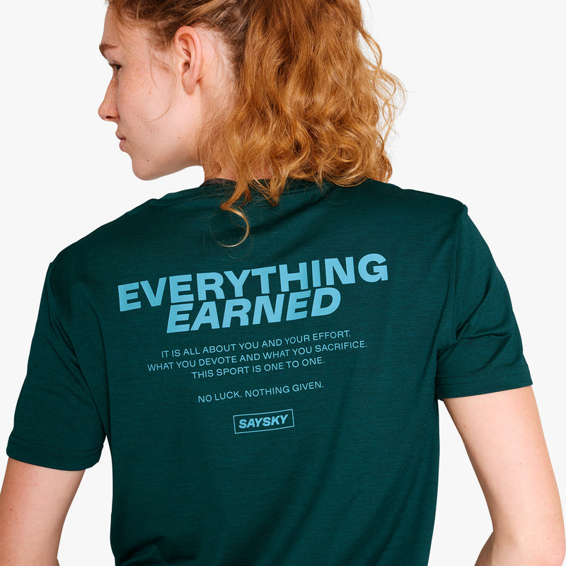 Saysky Statement Pace T-Shirt Green 3010 OMRSS21C3010