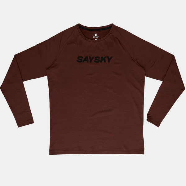 Saysky Logo Pace Long Sleeve Red 5008 OMRLS21C5008