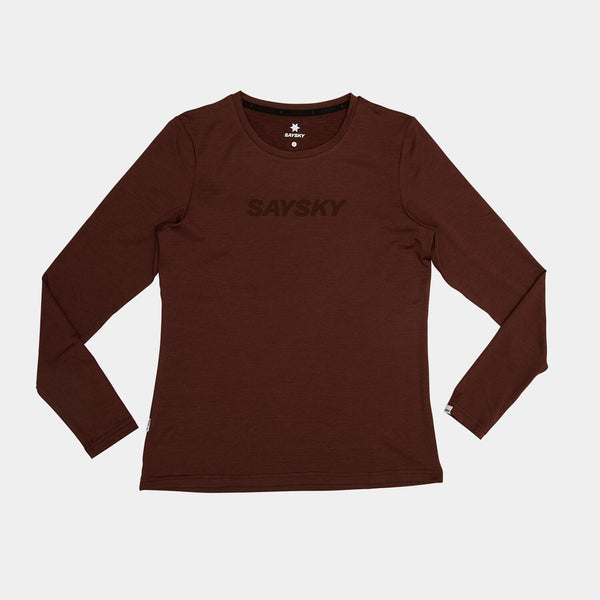 Saysky Logo Pace Long Sleeve Red 5008 OWRLS20C5008