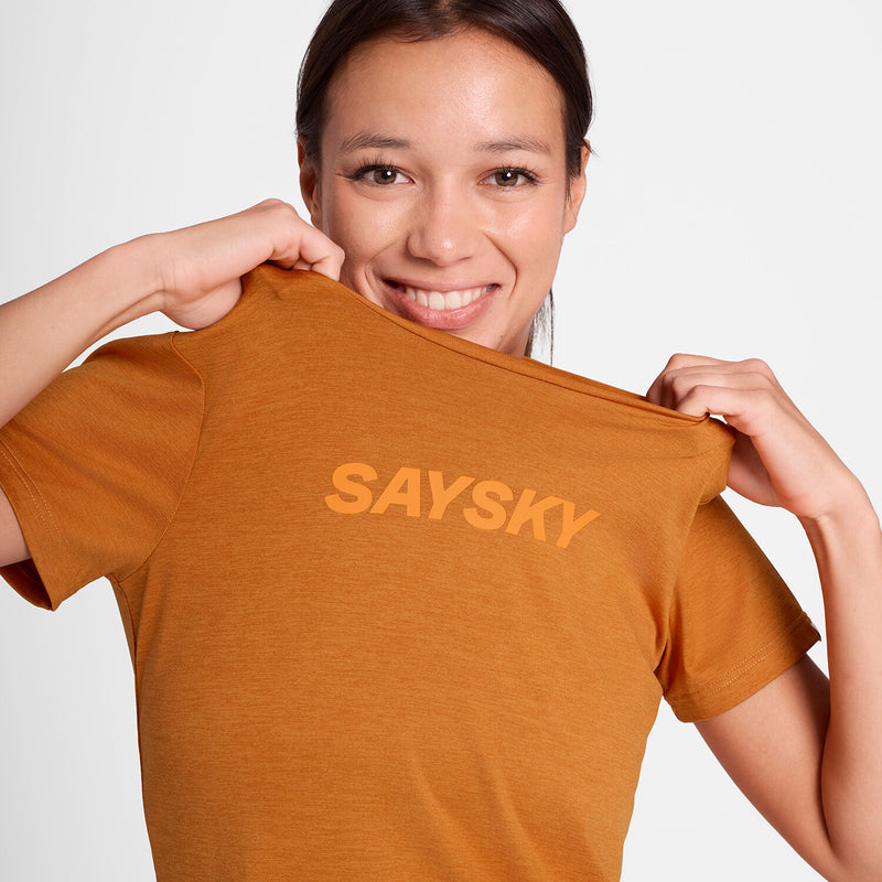 Saysky Logo Pace T-Shirt Orange 4008 OWRSS20C4008