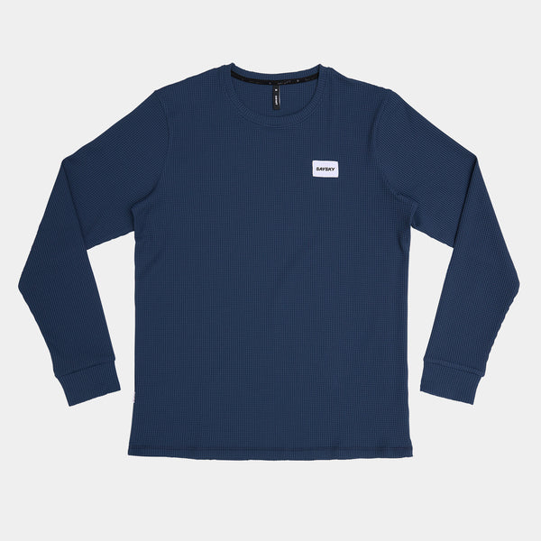 Saysky Motion Waffle Long Sleeve Blue 222 OMRLS52C222