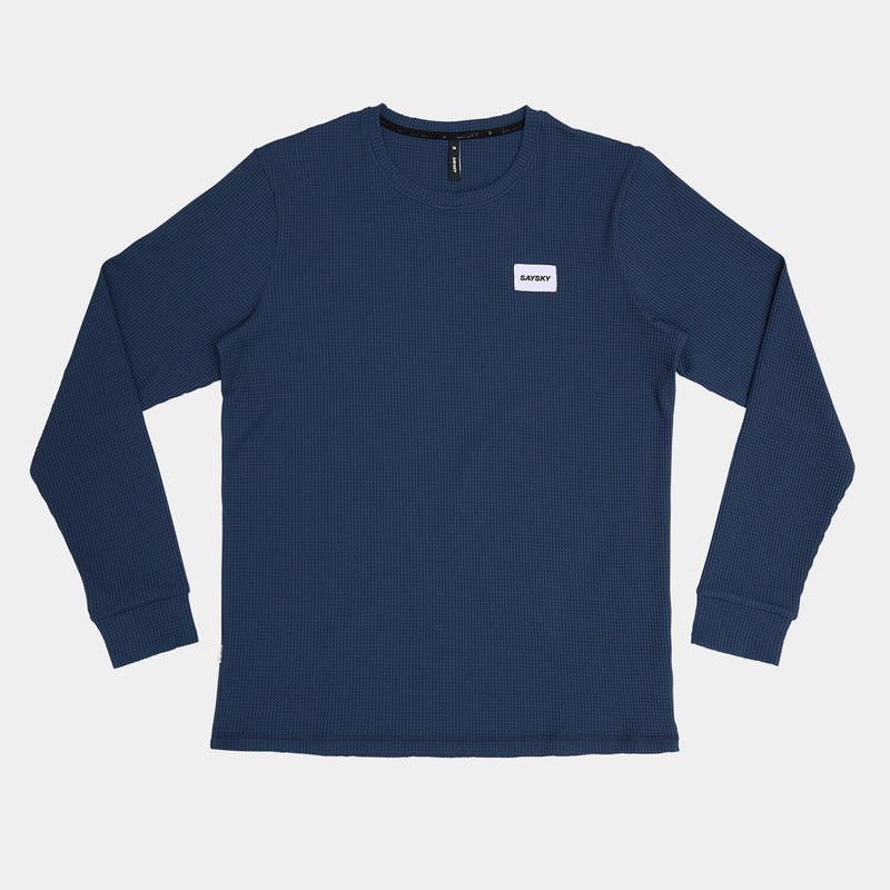 Saysky Motion Waffle Long Sleeve Blue 222 OMRLS52C222