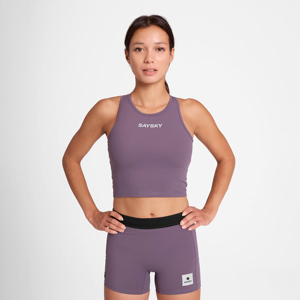 Saysky Flow Race Crop Top Purple 711 OWRSB61C711