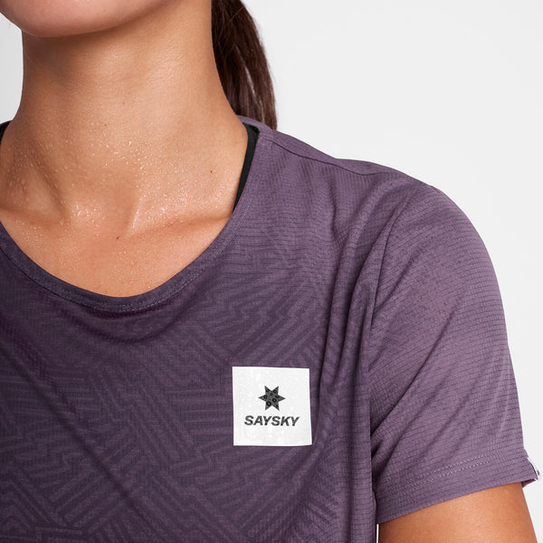 Saysky Reactive Flow T-shirt Purple AOP 1053 OWRSS60C1053