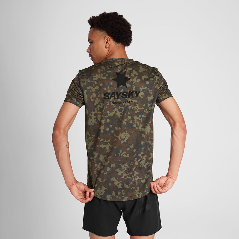 Saysky Camo Combat T-Shirt Brown Camo 1048 OMRSS31C1048