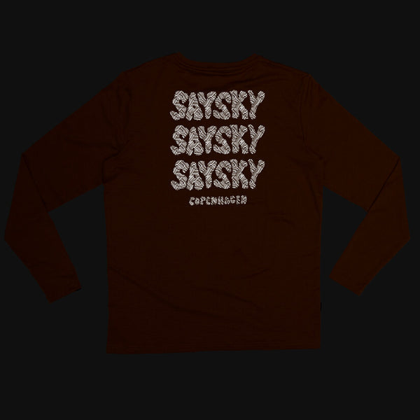 Saysky Reflective Logo Pace Long Sleeve Orange 4008 OMRLS20C4008