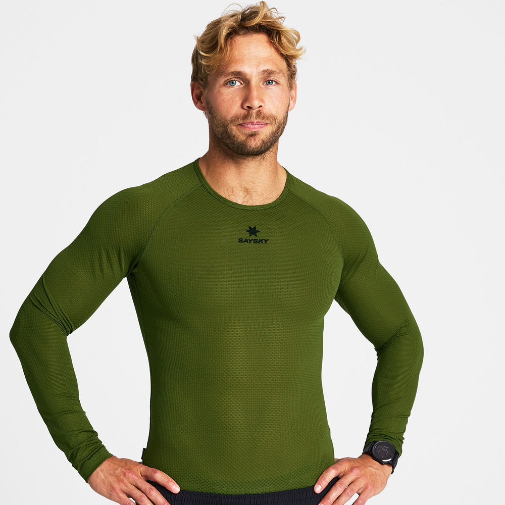Mesh Base Layer Long Sleeve Green