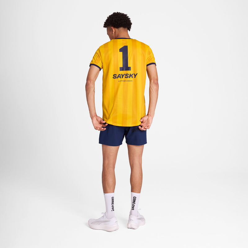 Saysky Combat T-shirt Yellow Stripes 008 NMRSS31C008