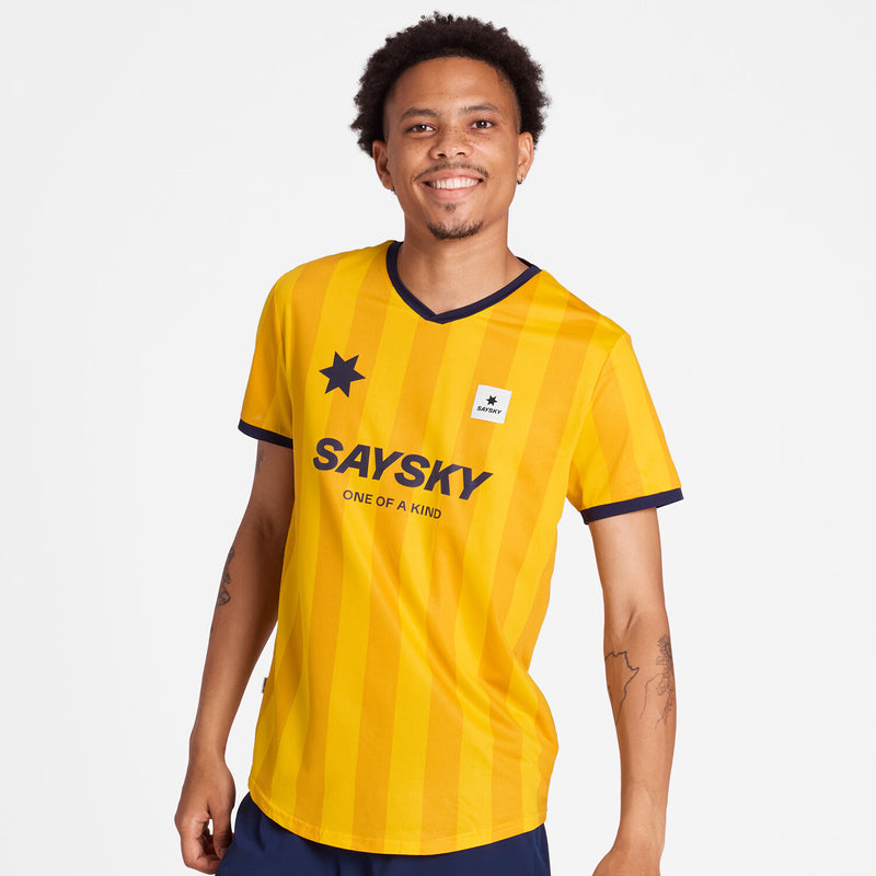 Saysky Combat T-shirt Yellow Stripes 008 NMRSS31C008