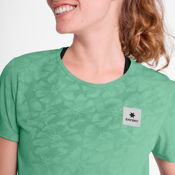 Saysky Reactive Flow T-shirt Green Reactive Flower 1038 NWRSS60C1038
