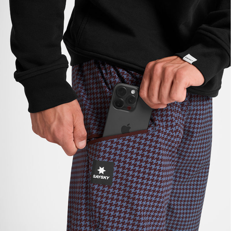 Saysky Motion Pants Blue Houndstooth 1047 OMLPA51C1047