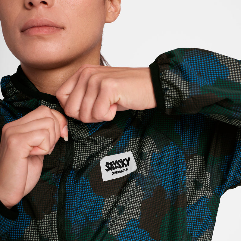 Saysky Flower Pace Jacket Blue Flower Camo 1046 OWRJA21C1046