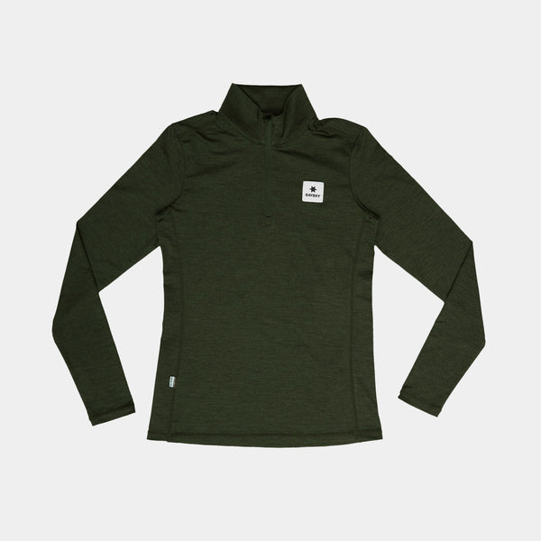 Saysky Pace Half Zip Long Sleeve Green 3001 XWRLS21C3001