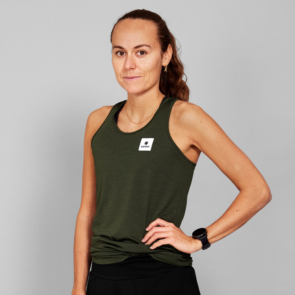 Saysky Clean Combat Pro Singlet Green 301 SW30003