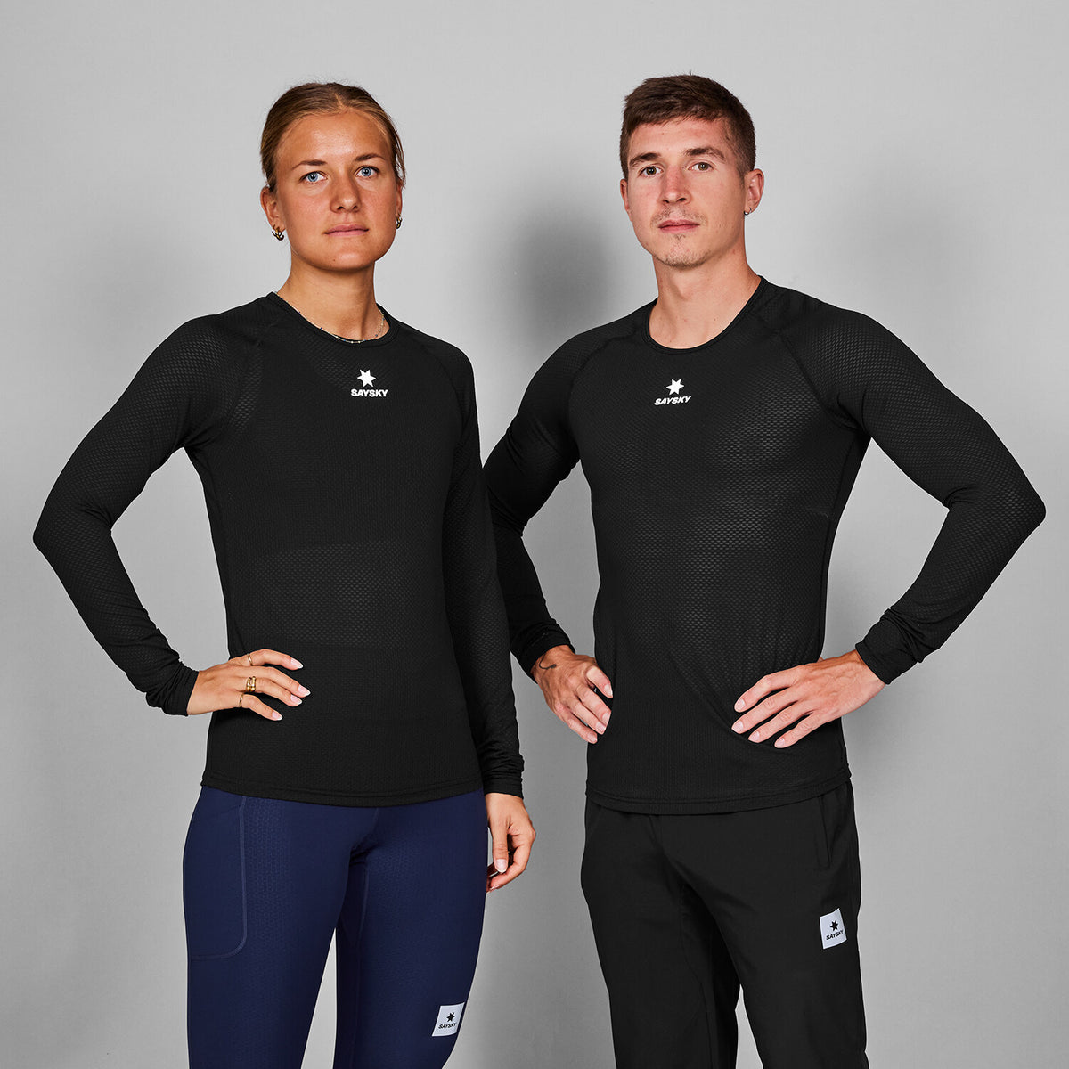Mesh Base Layer Long Sleeve Black