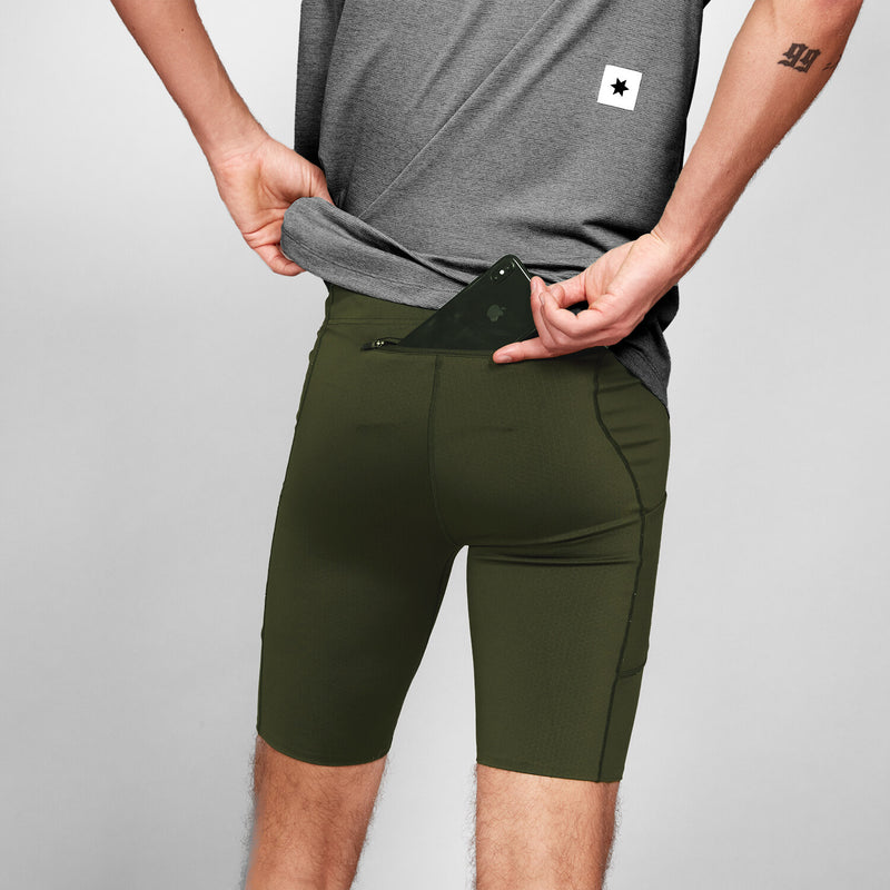 Saysky Combat+ Short Tights 9'' Green 301 XMRST31C301