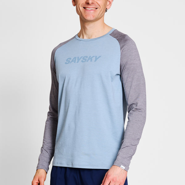 Saysky Logo Pace Long Sleeve Blue 2010 NMRLS21C2010