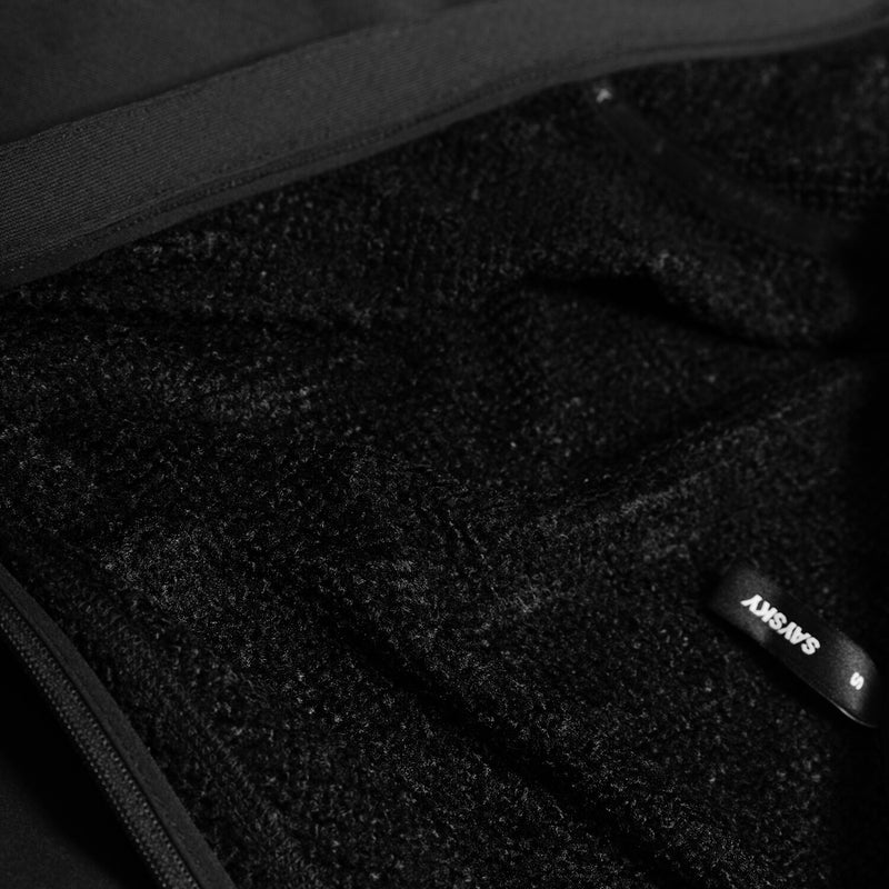 Saysky Combat Half Zip Fleece Hoodie Black 901 NMRHO30C901