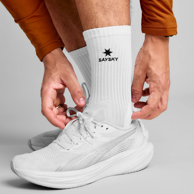Saysky Pace High Socks White 101 OUASO110C101