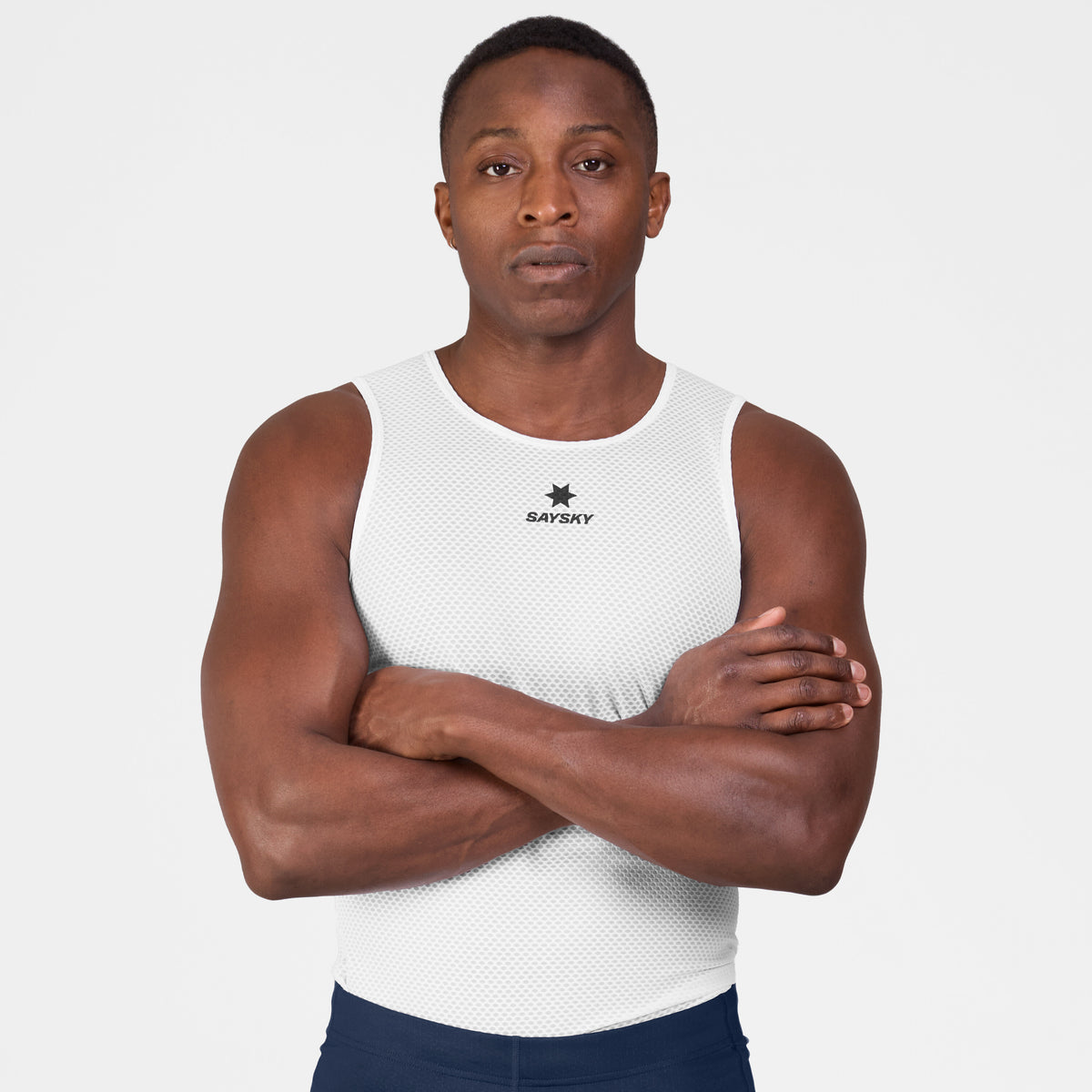 Saysky Mesh Base Layer Singlet White 101 SM30004