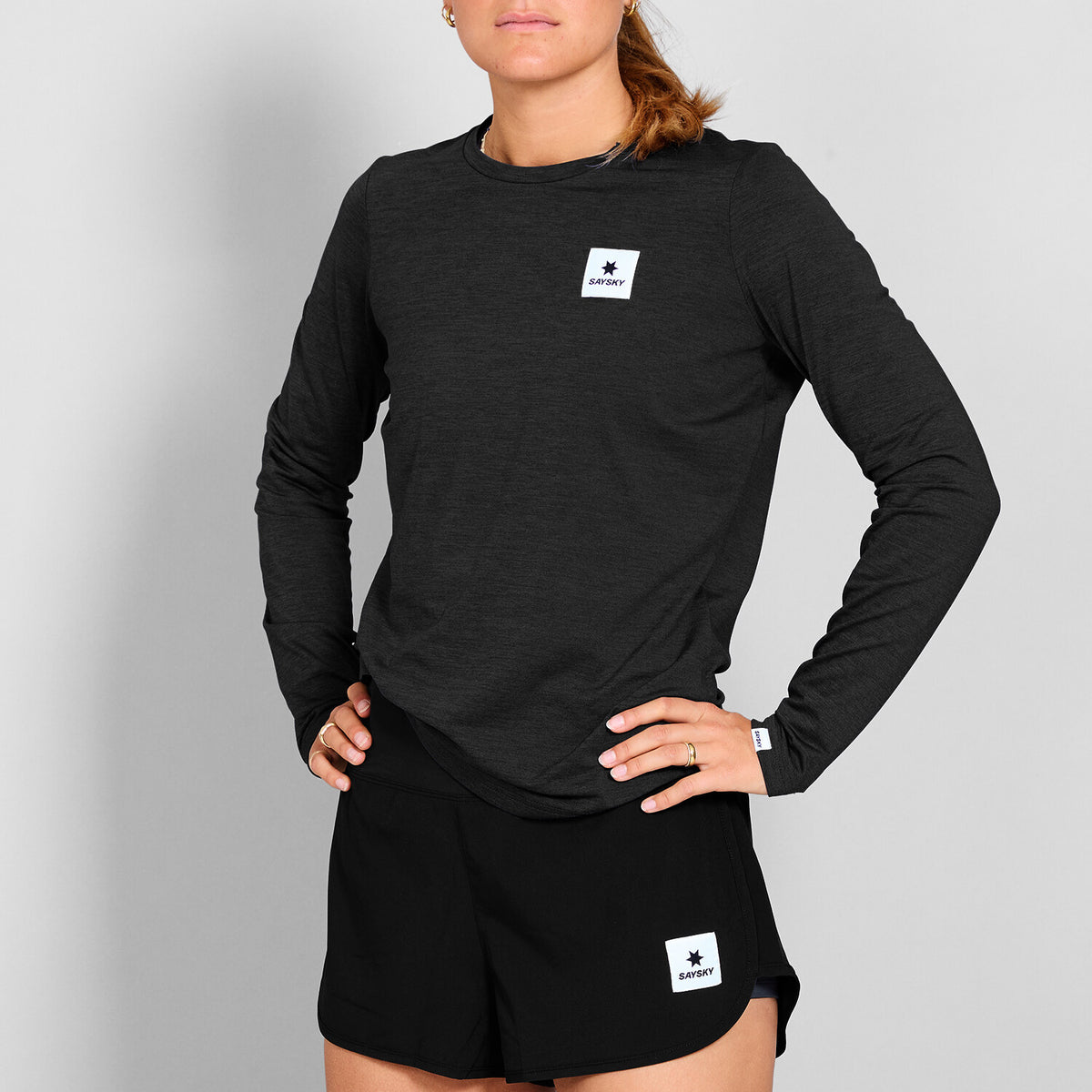 Saysky Clean Pace Long Sleeve Black 9001 SW20003