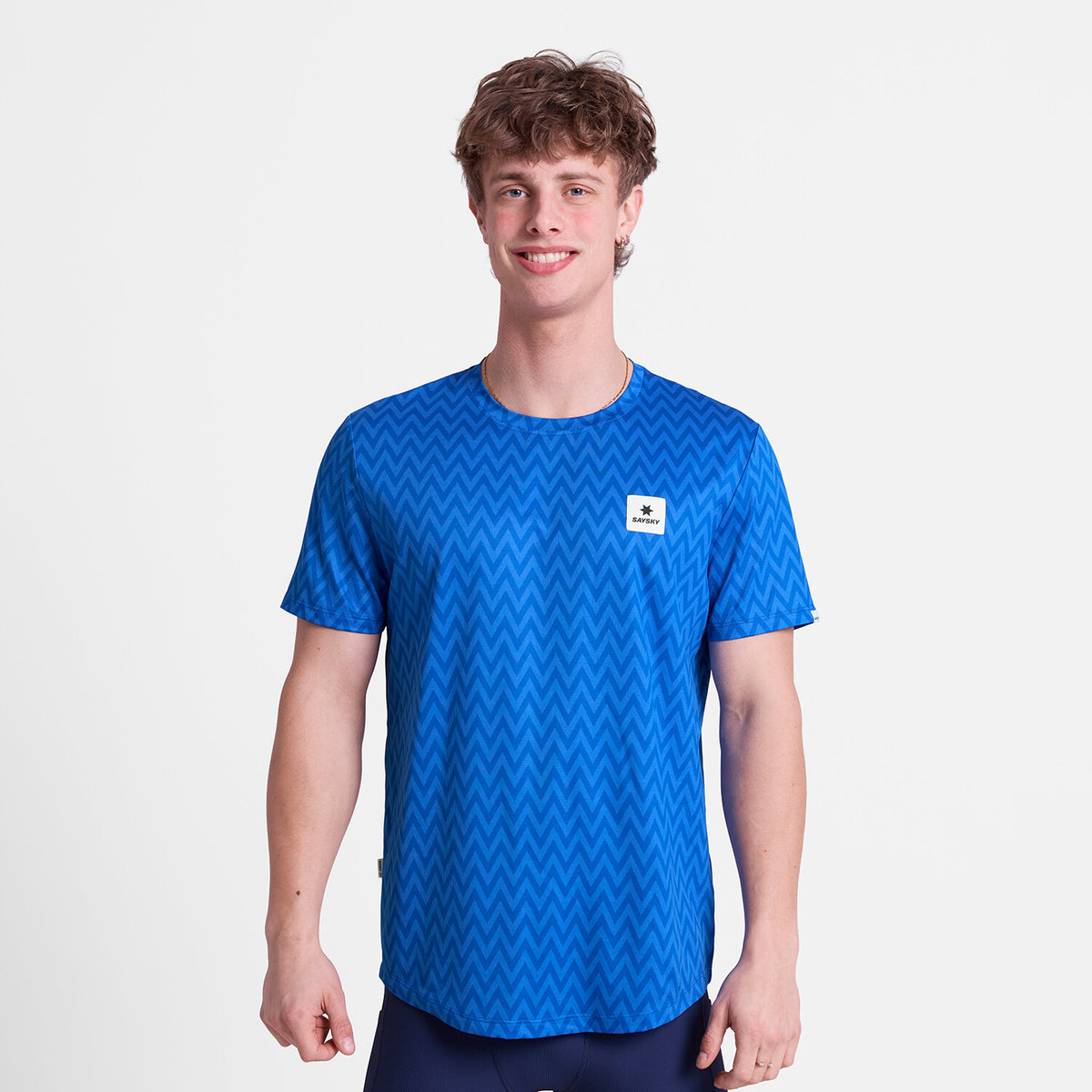 Saysky Zig Zag Combat T-Shirt Blue Zig Zag 1063 SM25026