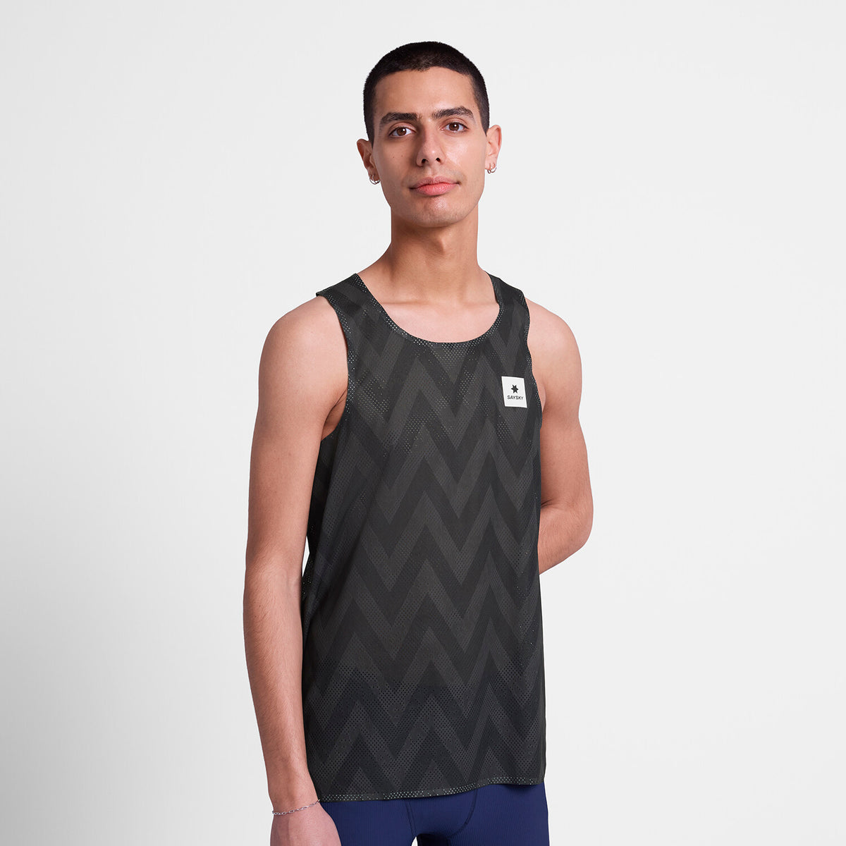 Saysky Zig Zag Flow Air Singlet Black Zig Zag 1062 SM30022